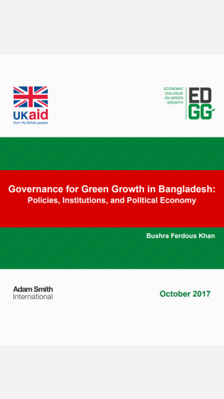 Governance for Green Growth in Bangladesh_Policies, Institutions, and Political Economy