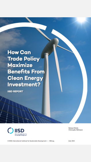 How can trade policy maximise benefits from clean energy investment