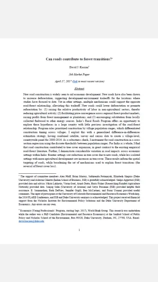 Kaczan_Can roads contribute to forest transitions