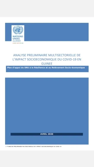 Multisectoral Preliminary Analysis of the Socio-economic Impact of COVID-19 in Guinea (French)_UNDP.jpg