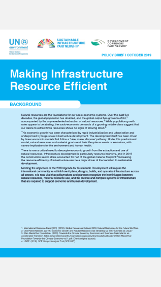 Policy Brief - Making Infrastructure Resource Efficient
