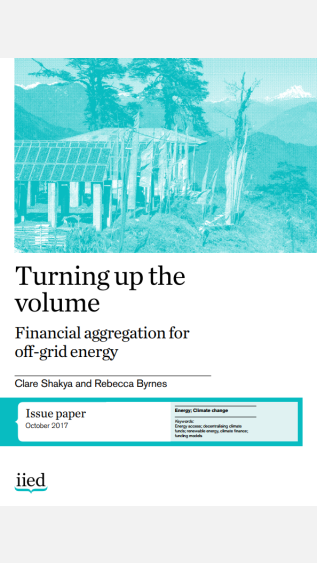 Turning up the volume_financial aggregation for off-grid energy