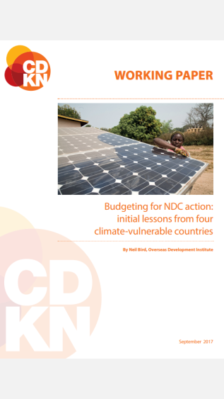Working paper_Budgeting for NDC action _Initial lessons from climate-vulnerable countries