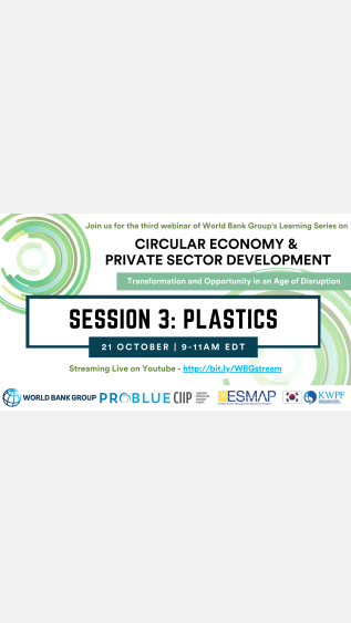 World Bank Group Webinar - Circular Economy and Plastics