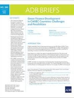 Green Finance Development in CAREC Countries