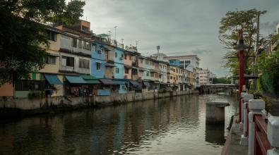 Canal in Jakarta, Indonesia