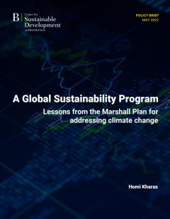 A Global Sustainability Program: Lessons from the Marshall Plan for addressing climate change