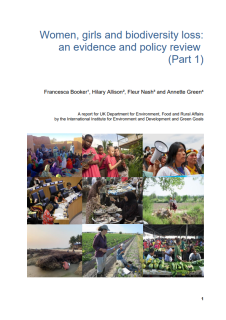 Women, girls and biodiversity loss_An evidence and policy review_IIED