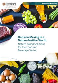 Decision Making in a Nature-Positive World: Nature-based Solutions for the food and beverage sector