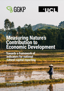 Measuring Nature’s Contribution to Economic Development