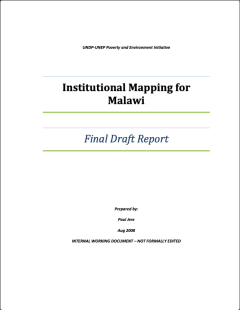 PEI-57_Institutional mapping for Malawi_final draft report-COVER