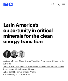 Latin America’s opportunity in critical minerals for the clean energy transition IEA