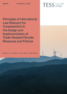 Principles of International Law Relevant for Consideration in the Design and Implementation of Trade-Related Climate Measures and Policies