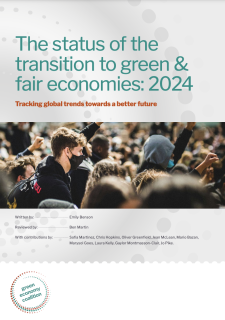 The status of the transition to green & fair economies: