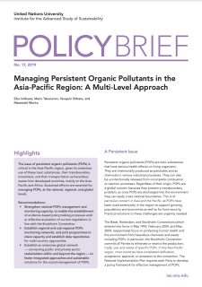 Managing Persistent Organic Pollutants in the Asia-Pacific Region: A Multi-Level Approach