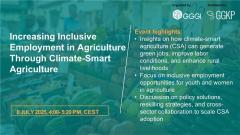 Increasing inclusive employment in Agriculture 