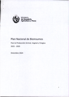 Plan Nacional de Bioinsumos