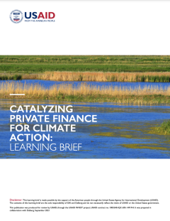 Catalyzing Private Finance for Climate Action-Learning Brief.png