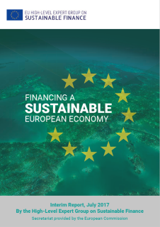 Financing a Sustainable European Economy Cover Page