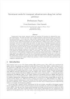 Fisch-Romito_Investment needs for transport infrastructures along low carbon pathways