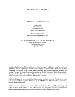 Glaeser_Water, Health and Wealth