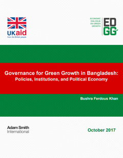 Governance for Green Growth in Bangladesh_Policies, Institutions, and Political Economy