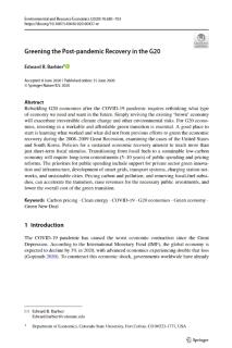 Greening the Post-pandemic Recovery in the G20_Environmental and Resource Economics.jpg