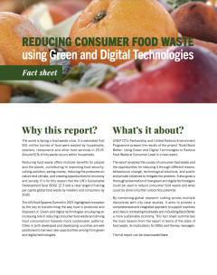 Reducing consumer food waste using green and digital technologies