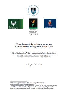 Using Economic Incentives to Encourage Conservation in Bioregions in South Africa Cover Page