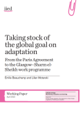 Taking Stock of the Global Goal on Adaptation: From the Paris Agreement to the Glasgow-Sharm el-Sheikh work programme