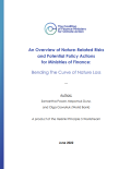 An Overview of Nature-Related Risks and Potential Policy Actions for Ministries of Finance: Bending the curve of nature loss_The Coalition of Finance Ministers for Climate Action