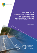 The Role of End-User Subsidies in Closing the Affordability Gap