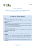 How Governments Can Implement NDCs Cooperatively and Encourage Private Sector Investment_IETA