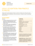 Locally Led Adaptation_From principles to practice_WRI