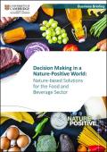 Decision Making in a Nature-Positive World: Nature-based Solutions for the food and beverage sector