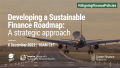 Sustainable Finance Roadmap Webinar Banner