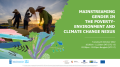 Webinar Poster_Mainstreaming Gender in the Poverty-environment and climate change nexus