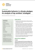 Sustainable behaviour 