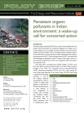 Persistent organic pollutants in Indian environment: a wake-up call for concerted action