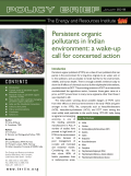 Persistent organic pollutants in Indian environment: a wake-up call for concerted action