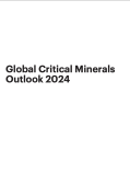 Global critical minerals