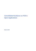 Consolidated Guidance on PCB in Open Applications