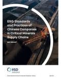 ESG Standards and Practices of Chinese Companies in Critical Minerals Supply Chains