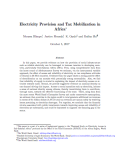 Blimpo_Electricity Provision and Tax Mobilization in Africa