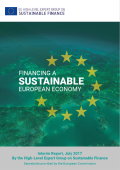 Financing a Sustainable European Economy Cover Page