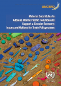 Material substitutes to address marine plastic pollution and support a circular economy