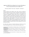 Song_Application of Decision Making Under Uncertainty Methodology on Korean Transportation Infrastructure Feasibility Study