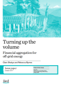 Turning up the volume_financial aggregation for off-grid energy