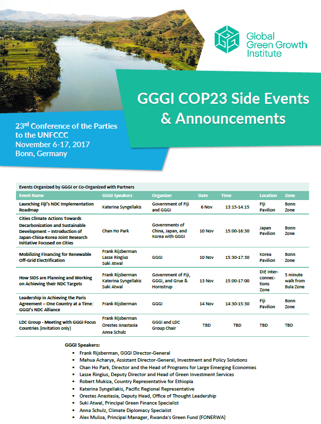 GGGI at COP23
