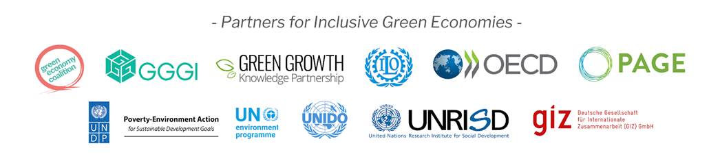 Partners for Inclusive Green Economy logos